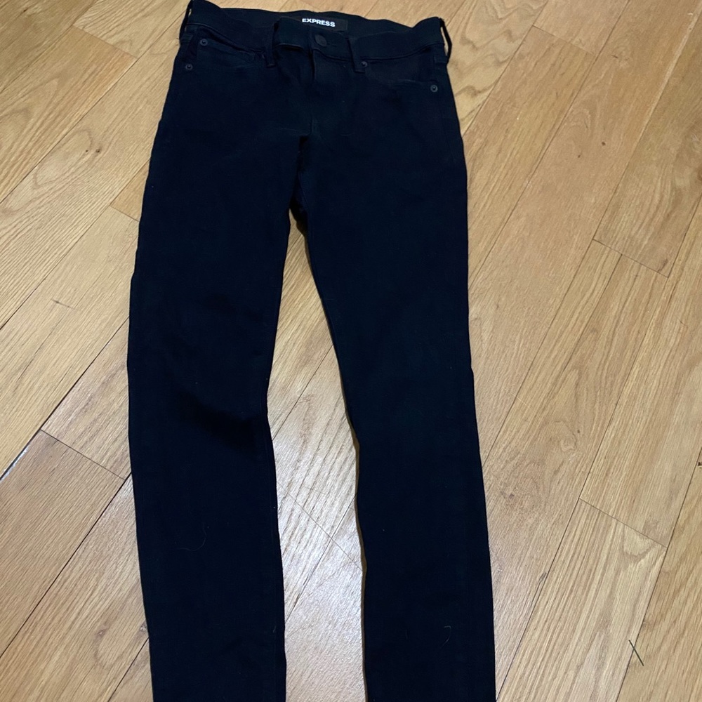Black express stretchy jeans